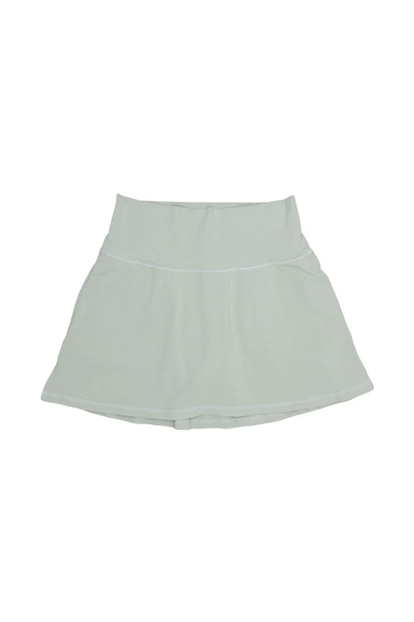 Court Skort in Stormy Green