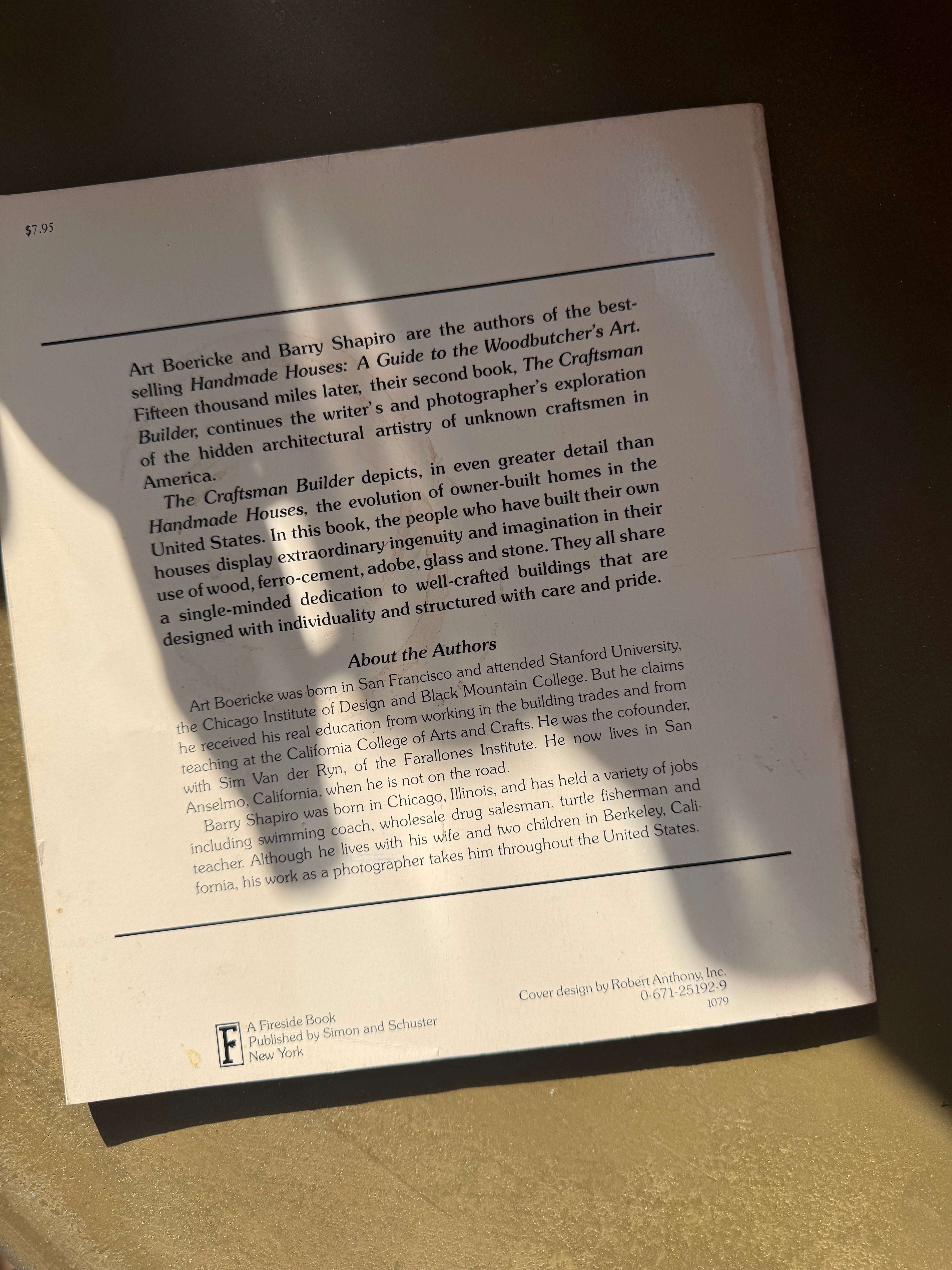 Art Boericke + Barry Shapiro - The Craftsman Builder