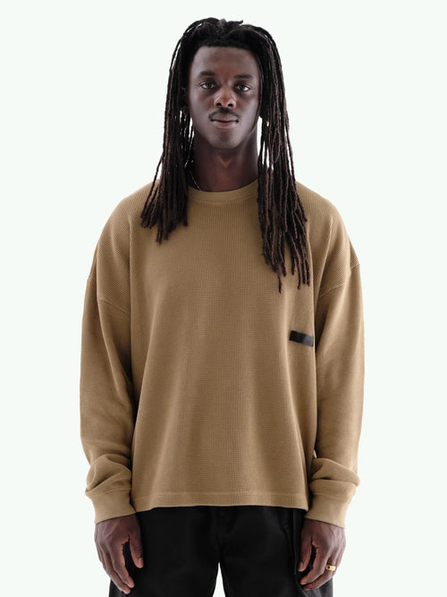 Earth\Studies | LS Recon Tee in Warm Stone Waffle