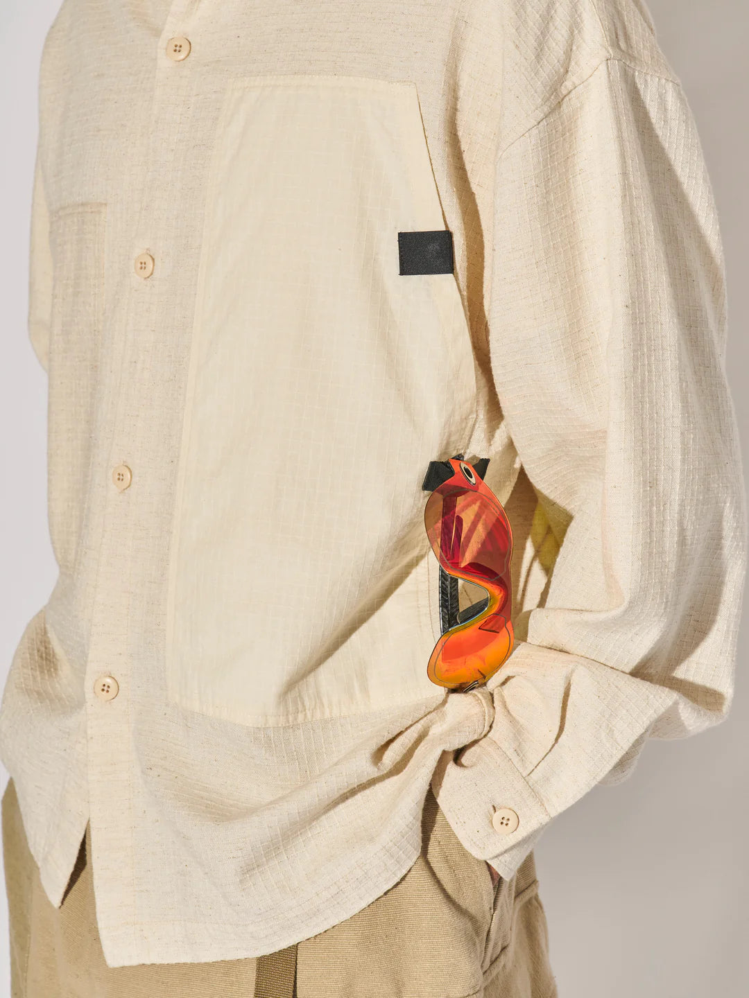 MS-109 Research Shirt in Earth White Strata