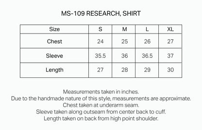 MS-109 Research Shirt in Earth White Strata
