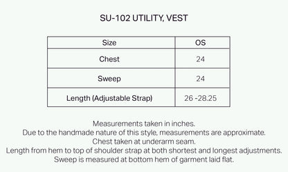 SU-102 Utility Vest in Earth White