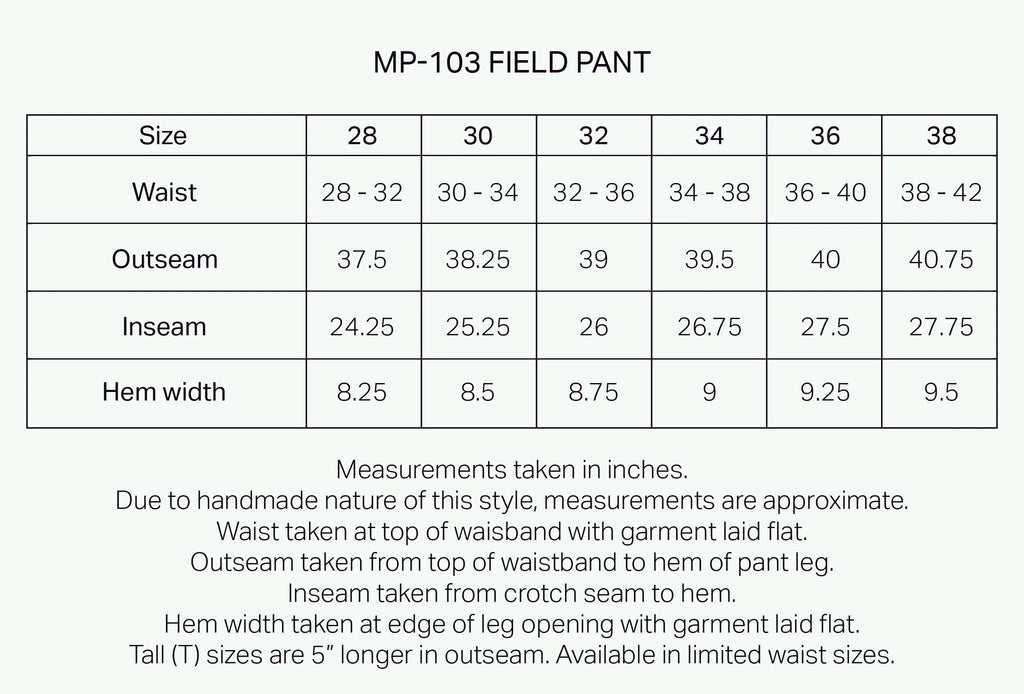 MP-103 Field Pant in Walnut