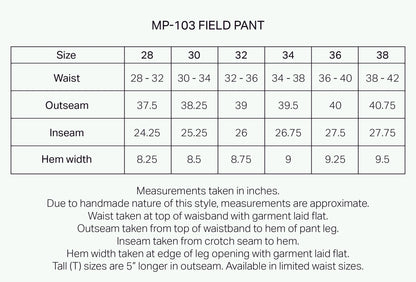 MP-103 Field Pant in Walnut