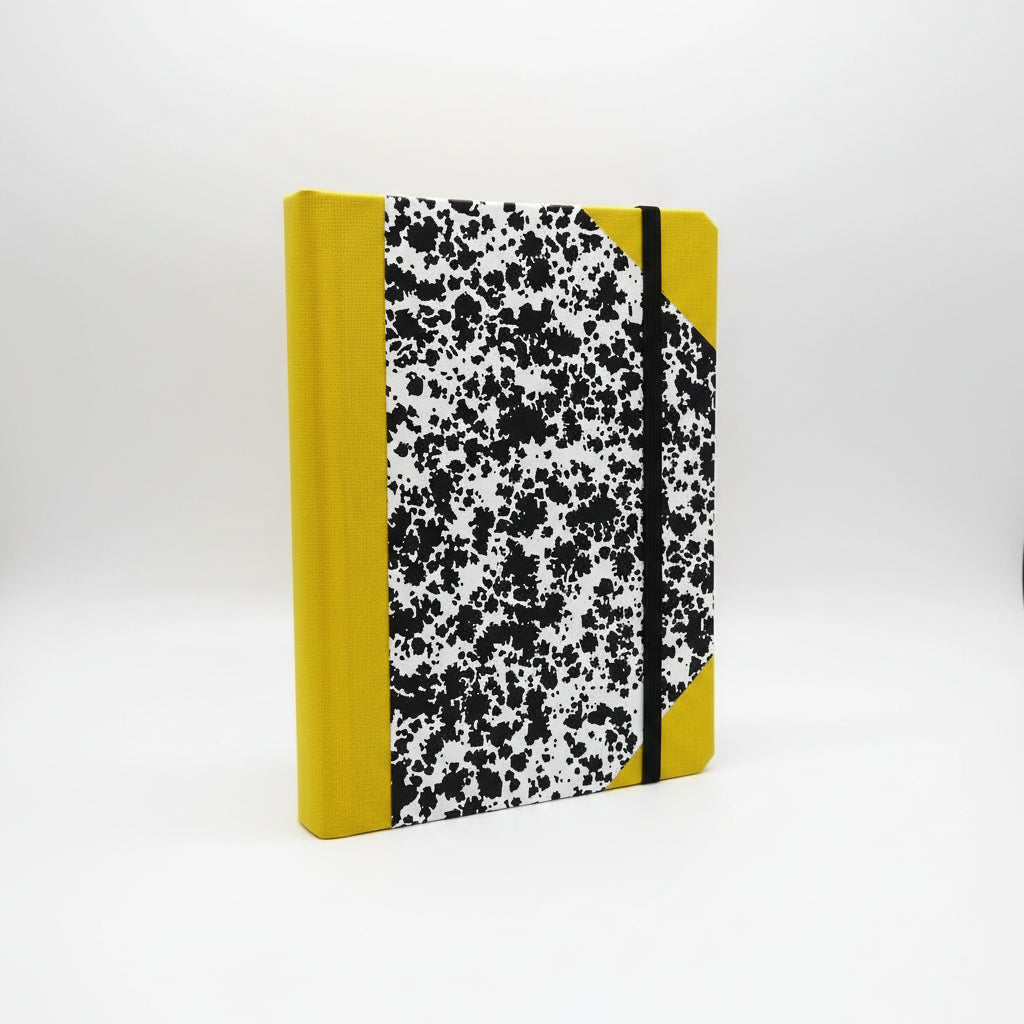A6 Cloud Composition Notebook - Yellow with Elastic