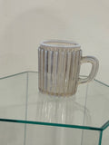 Vintage Ribbed Glass Mug