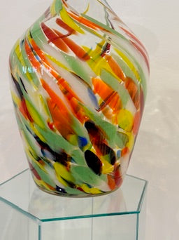 Vintage Large Multi-Color Millefiore Vase