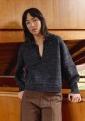 FIRST RITE | Collard Pullover in Midnight