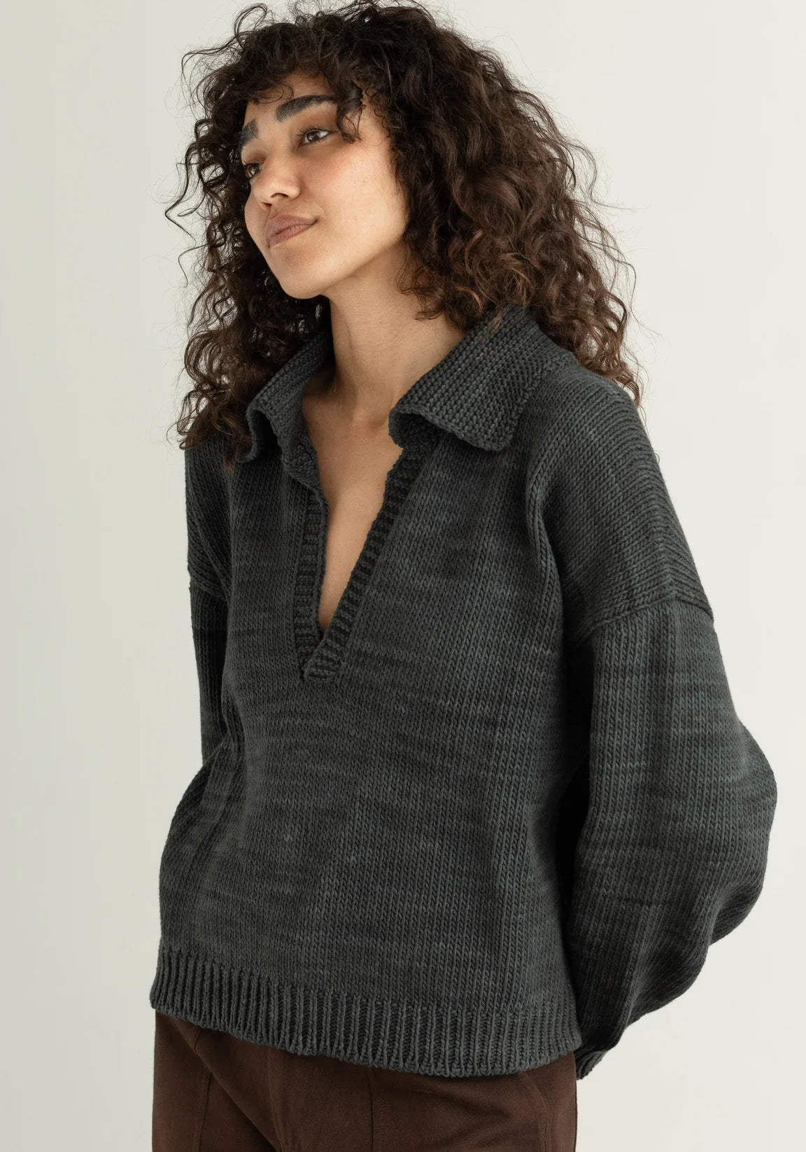 FIRST RITE | Collard Pullover in Midnight