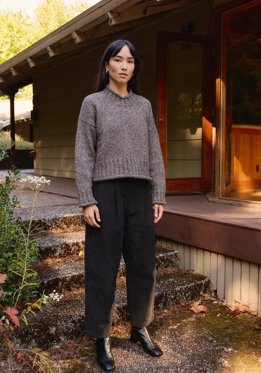 FIRST RITE | Roll Turtleneck in Charcoal