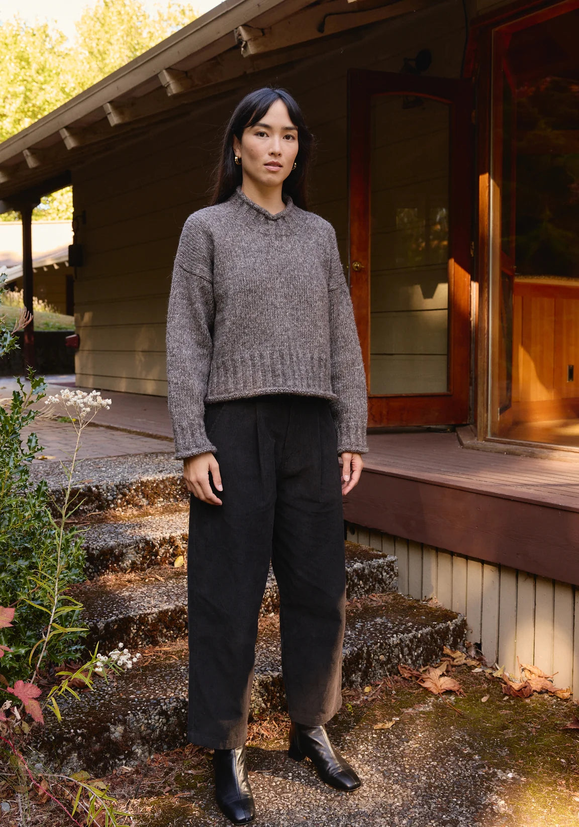 FIRST RITE | Roll Turtleneck in Charcoal