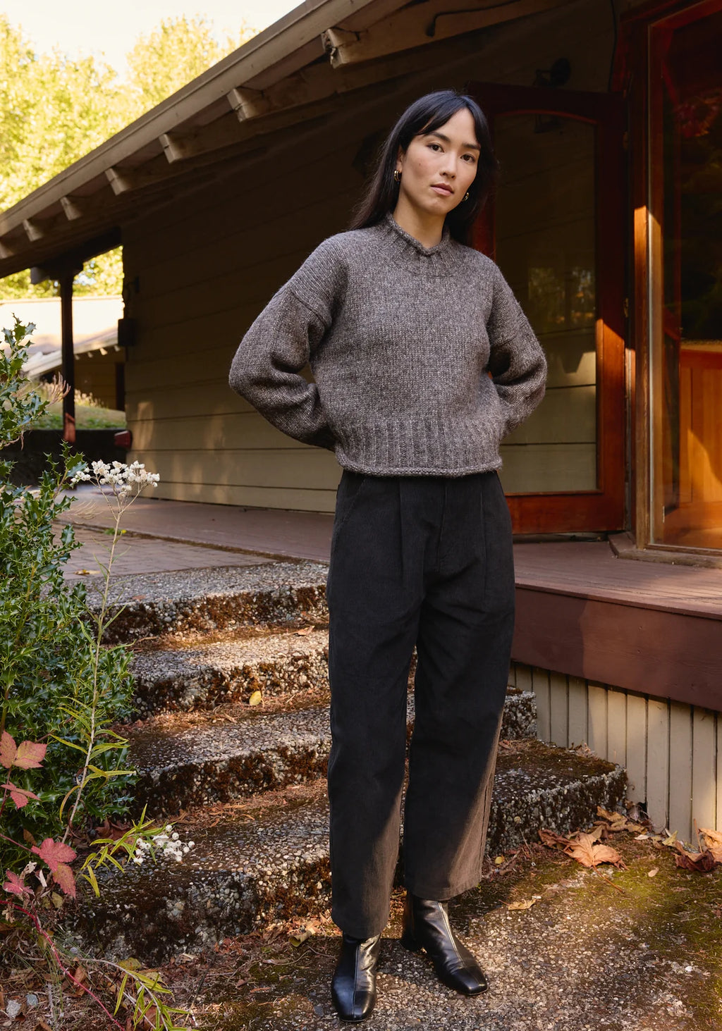 FIRST RITE | Roll Turtleneck in Charcoal
