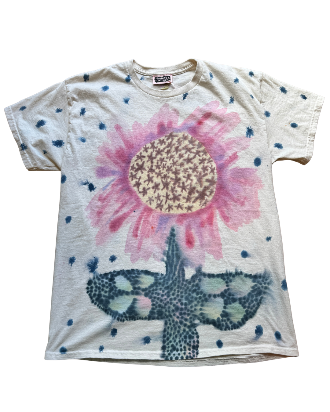 FRUITS OF VENUS x WL Hand-Painted Flower Tee #1