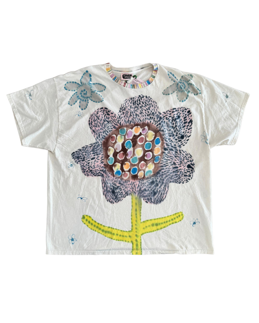 FRUITS OF VENUS x WL Hand-Painted Flower Tee #8