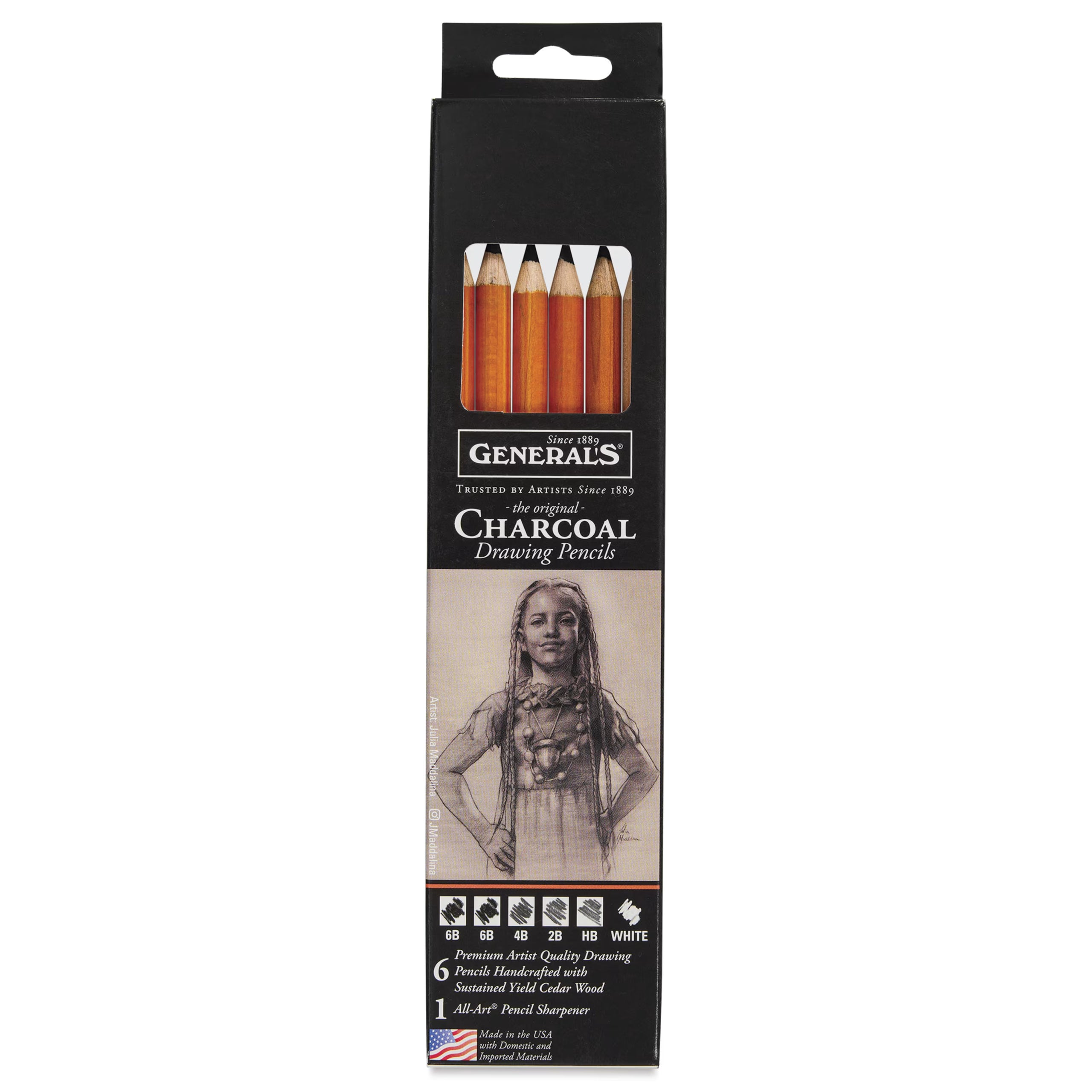 General's Charcoal Pencils - Set of 7