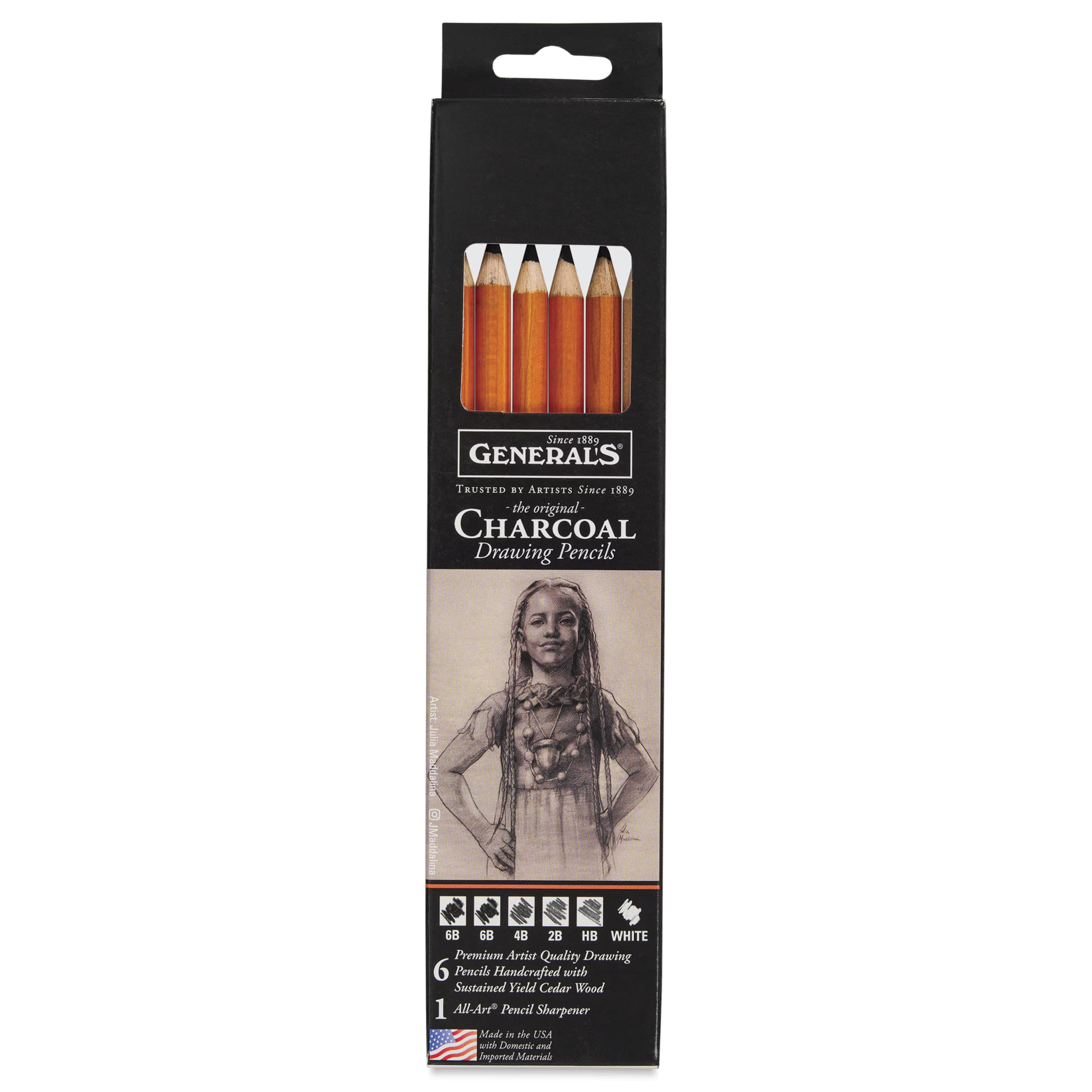 General's Charcoal Pencils - Set of 7