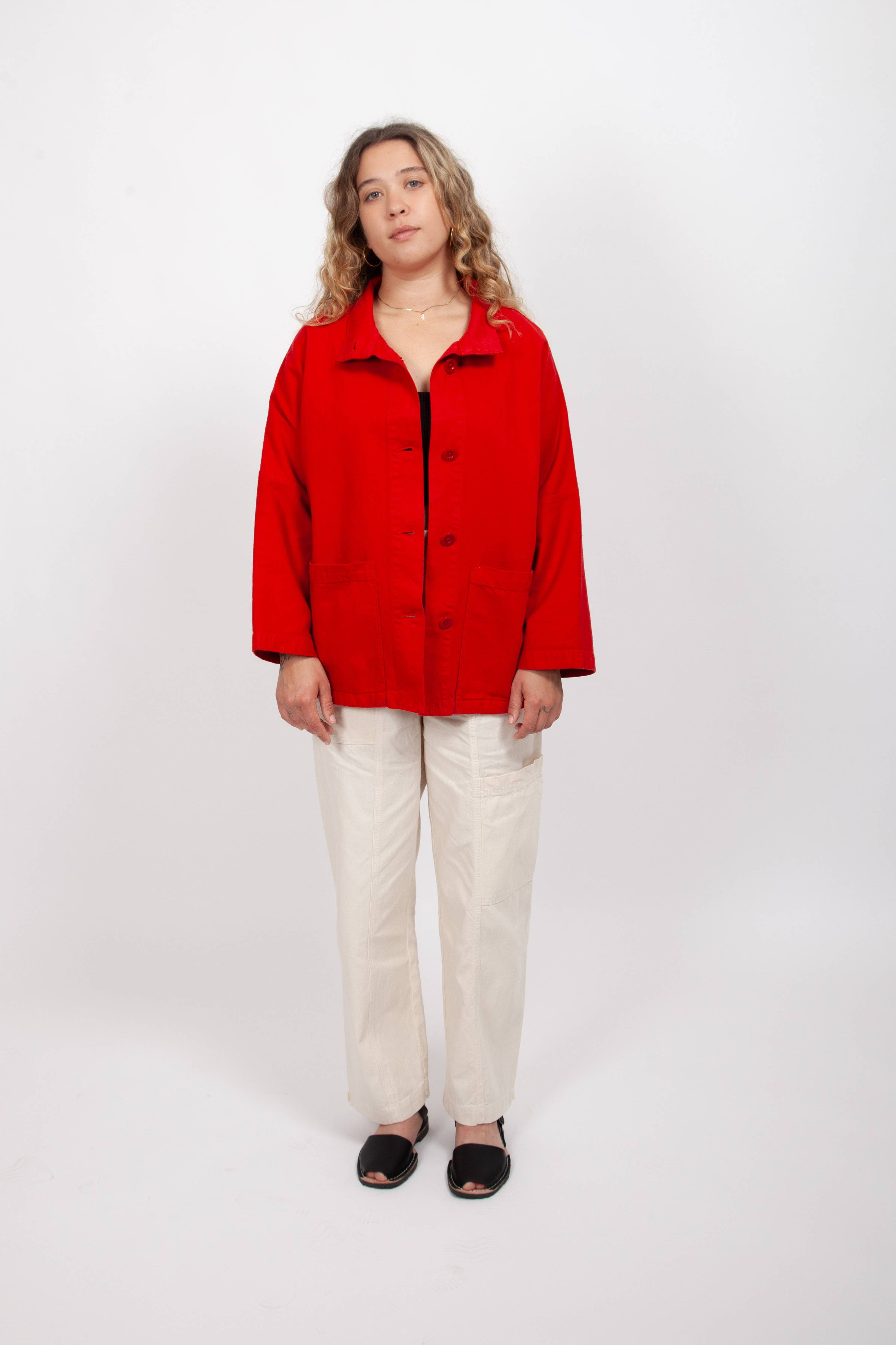 Marram Jacket in Ruby