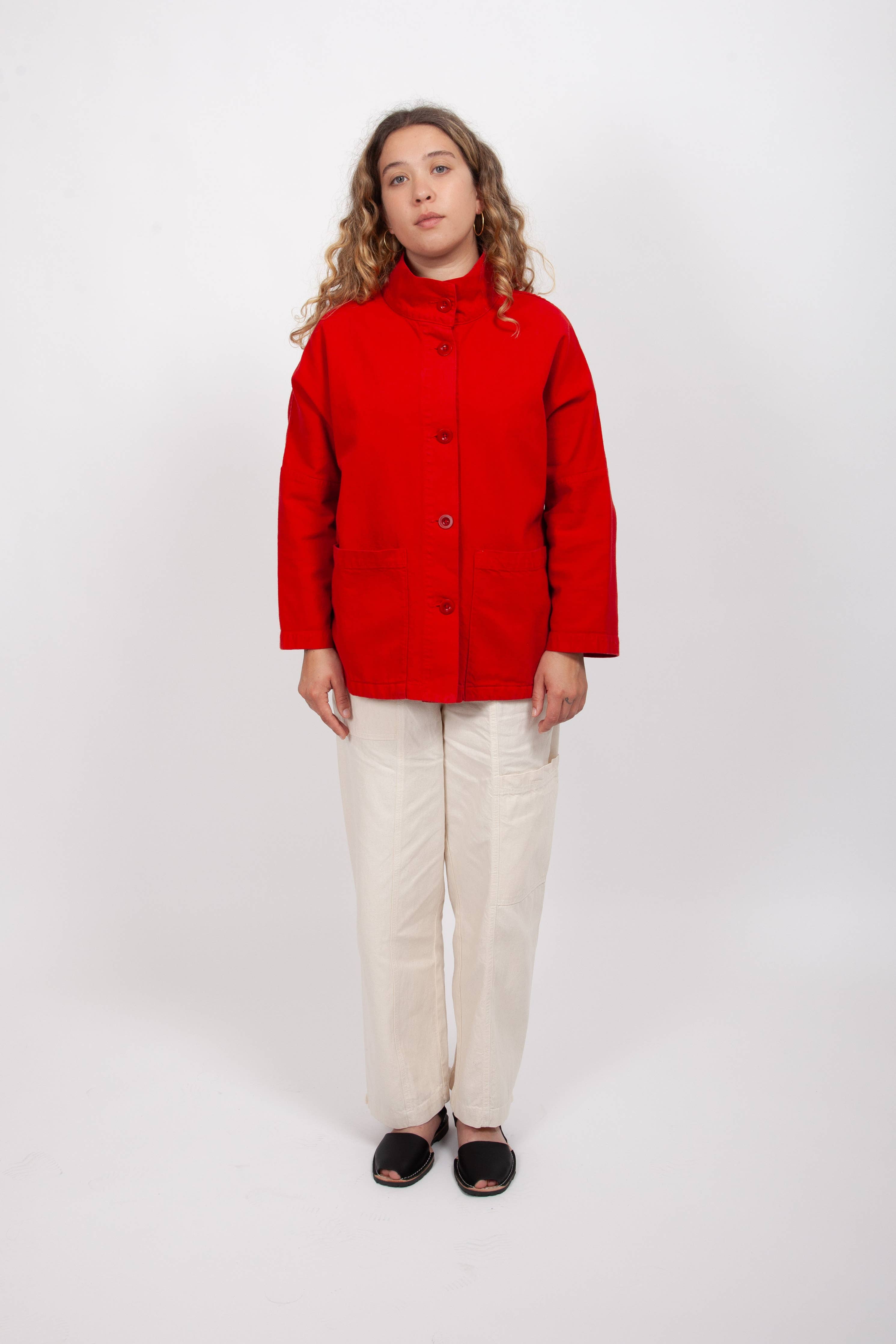 Marram Jacket in Ruby