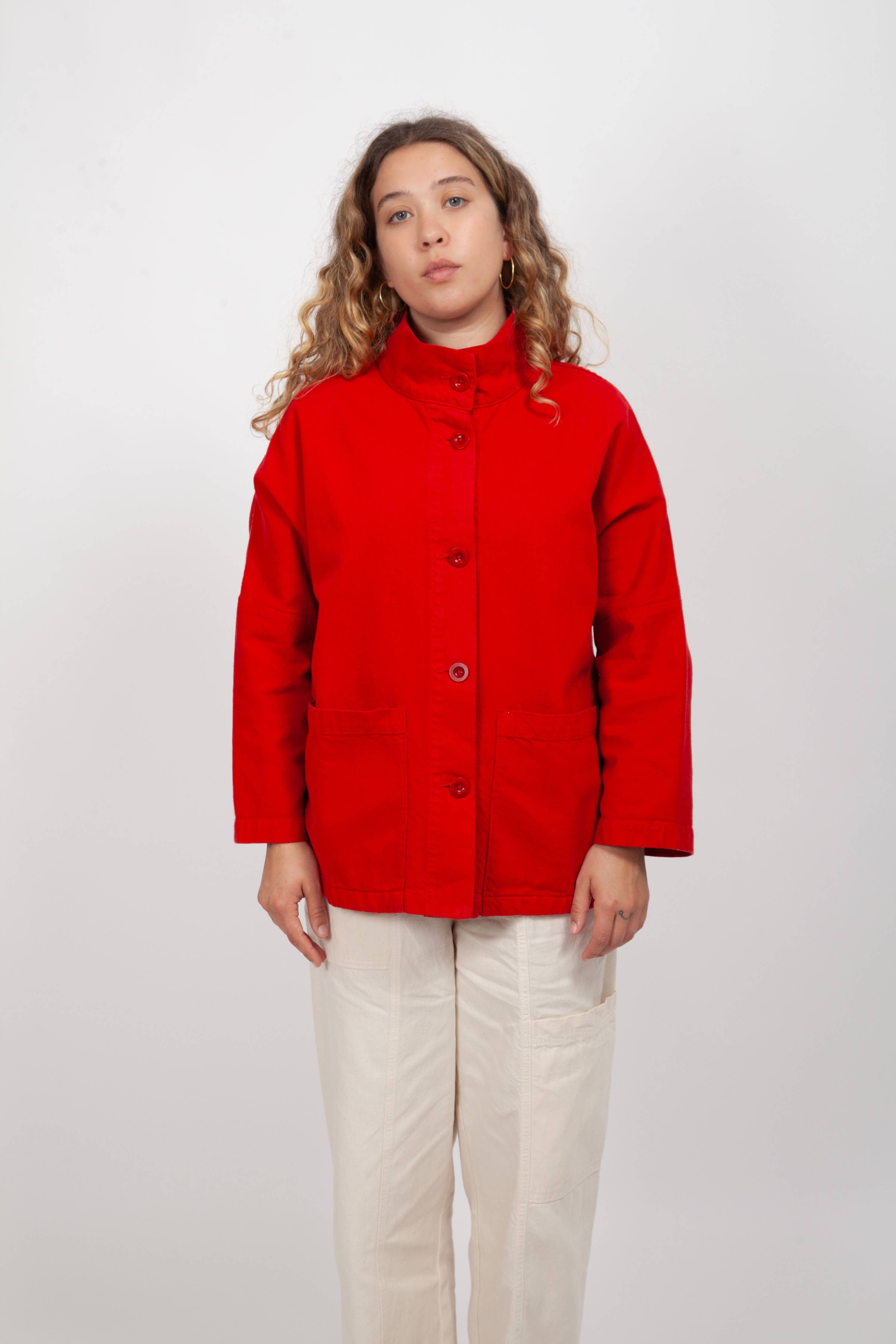 Marram Jacket in Ruby
