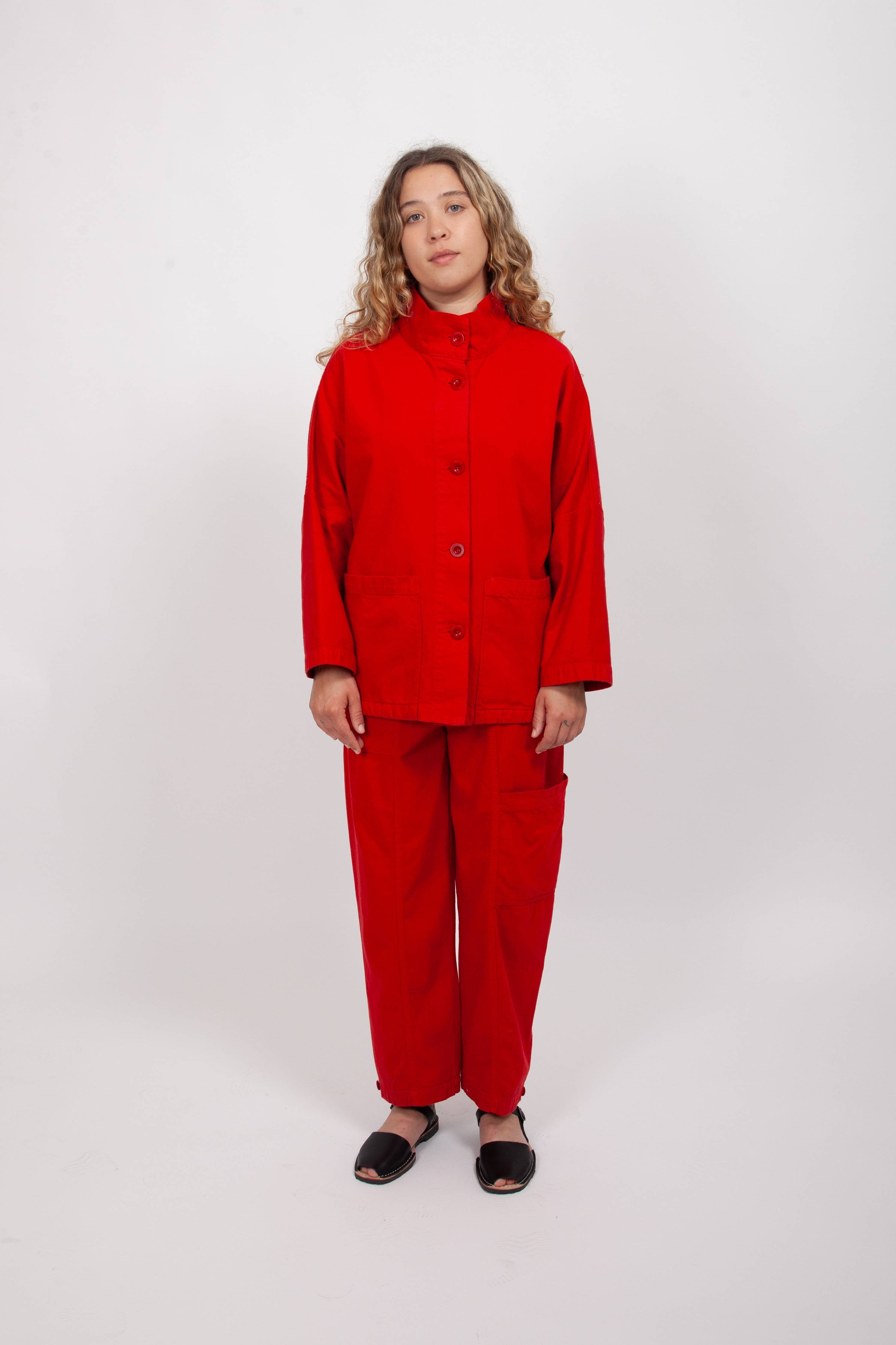 Marram Jacket in Ruby