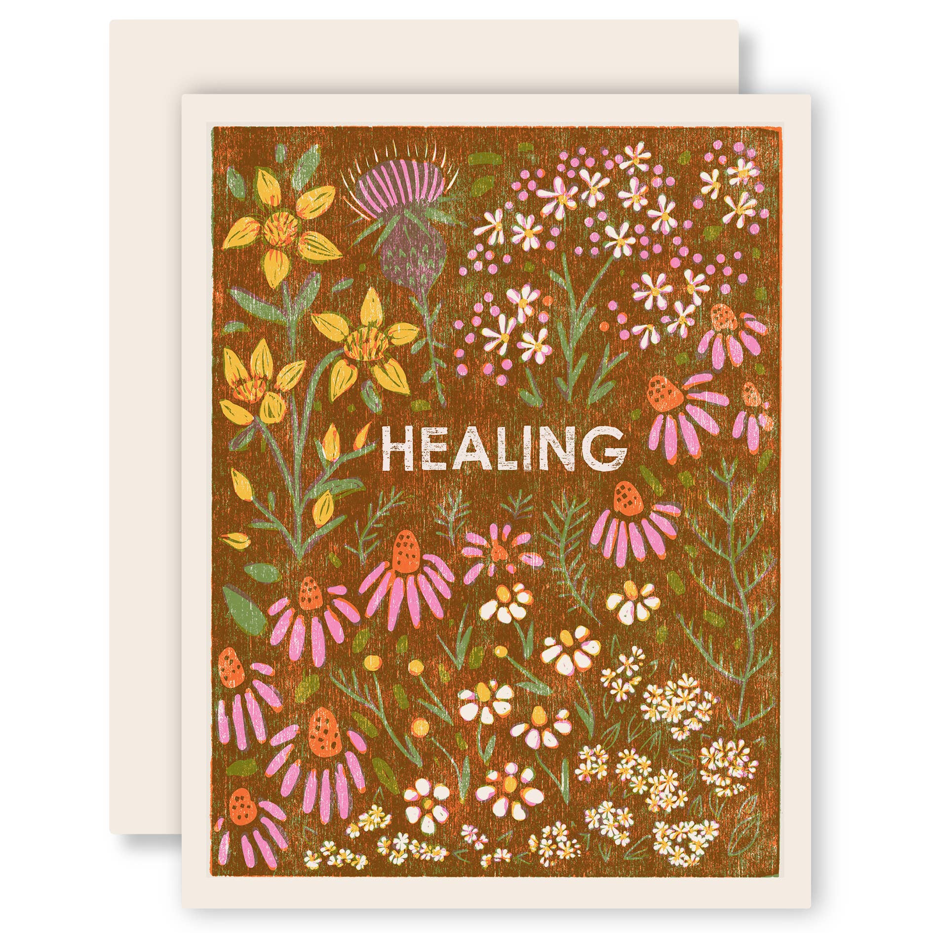 Healing Herb Garden Letterpress Card