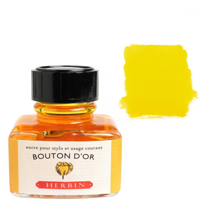 Herbin Fountain Pen Ink - Bouton d'Or (Gold Button)