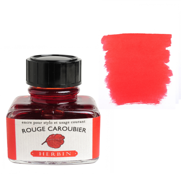 Herbin Fountain Pen Ink - Rouge Caroubier (Red Carob)
