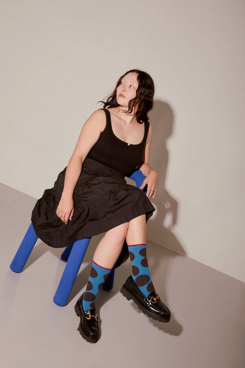Big Dot Blue Socks