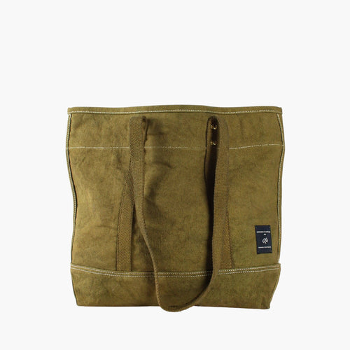 Small East West Tote in Olive