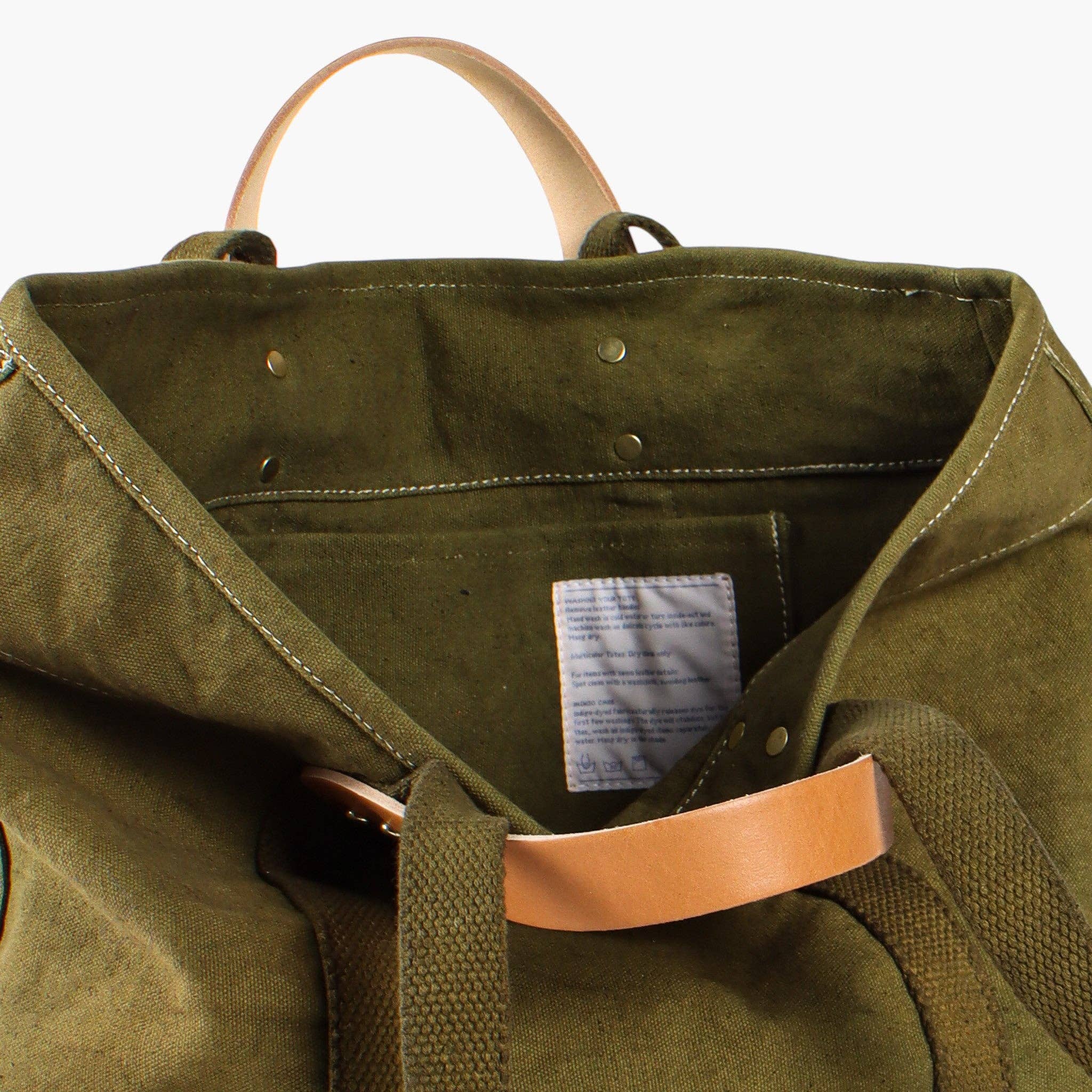 Small East West Tote in Olive