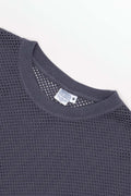 JUNGMAVEN | Incline Mesh Long Sleeve Tee in Diesel Grey