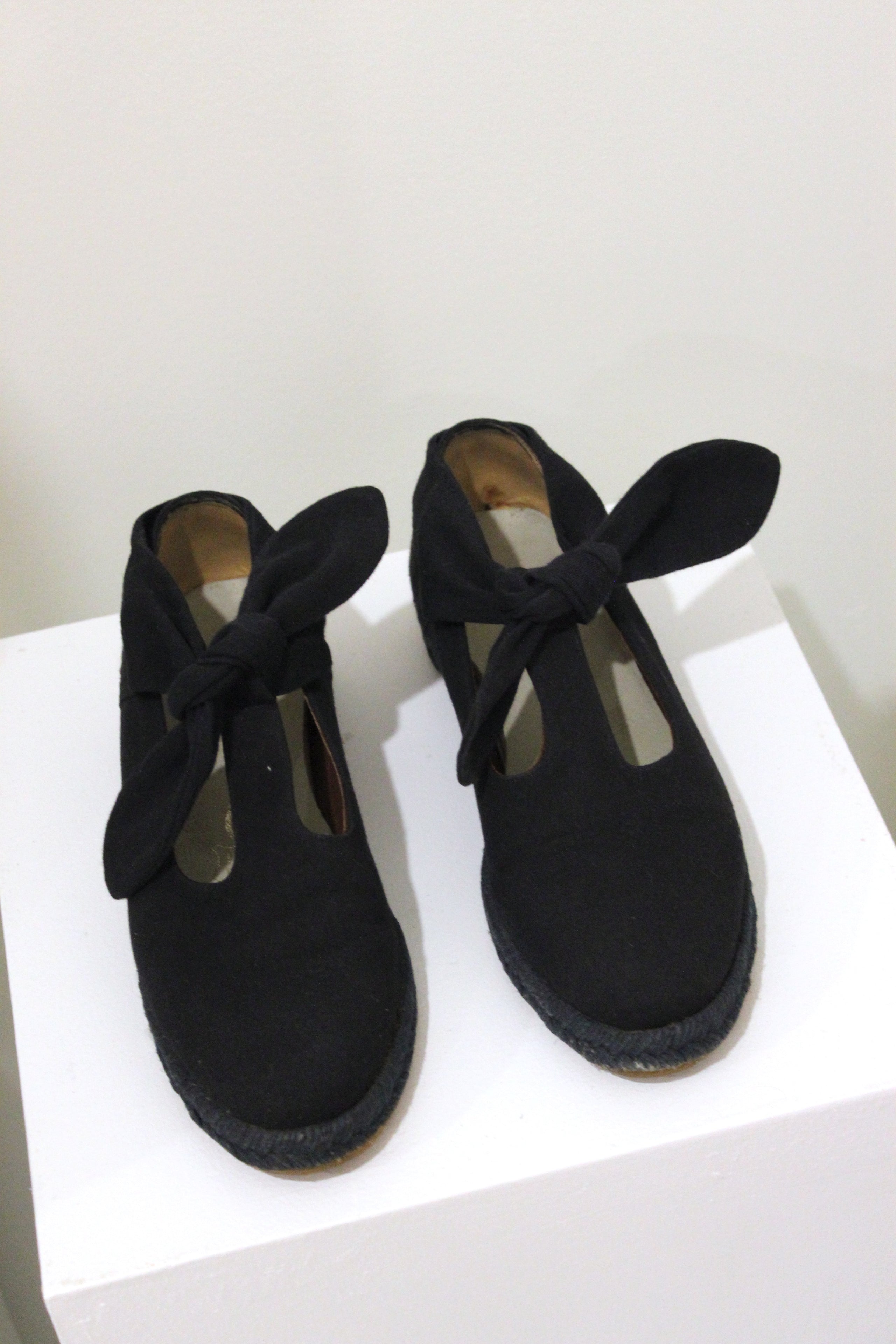 Black Canvas Shoes by Romeo Gigli 1988 - 1992