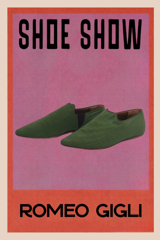 Green Taffeta Shoes by Romeo Gigli 1988 - 1992
