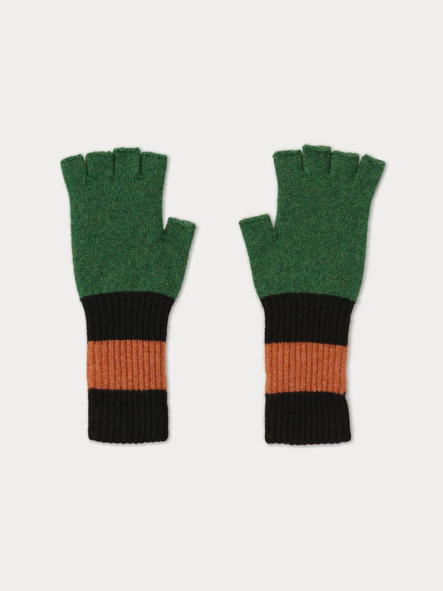 Fingerless Gloves in Asparagus