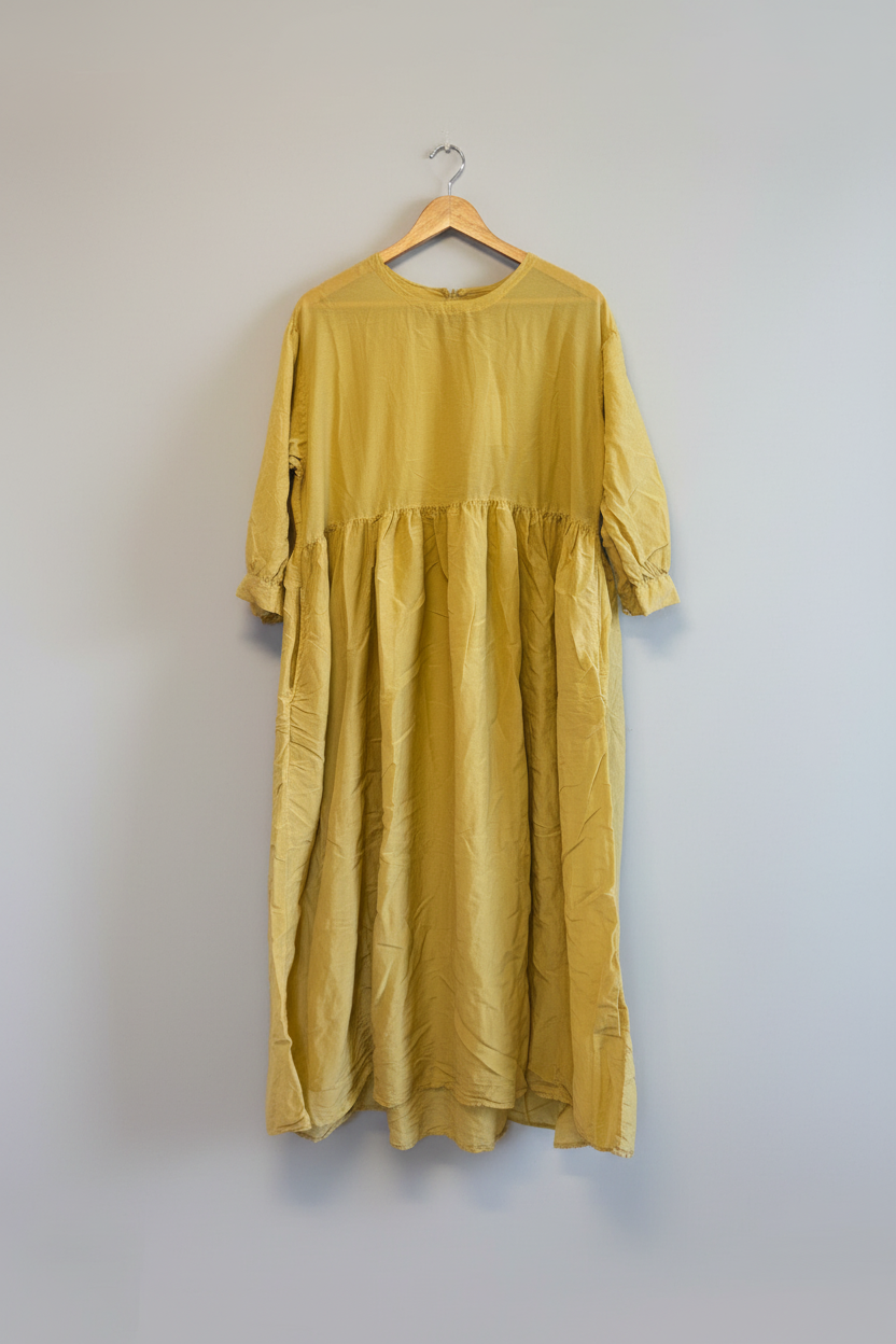 cotton silk dress Ulla Johnson sleeve dress features a classic buttoned design Gingham Cotton-Silk Tie Smocked Dress