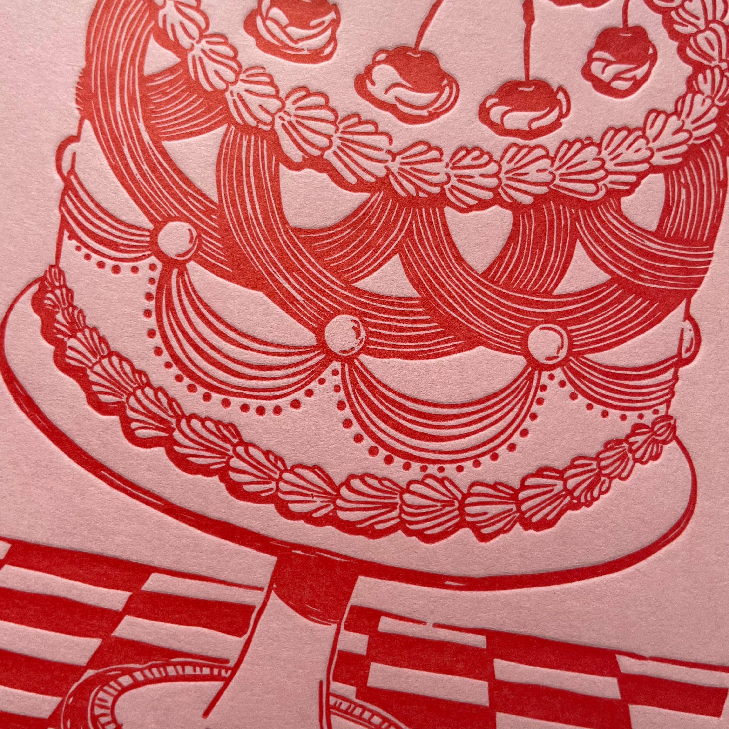 Fancy Cake Greeting Card