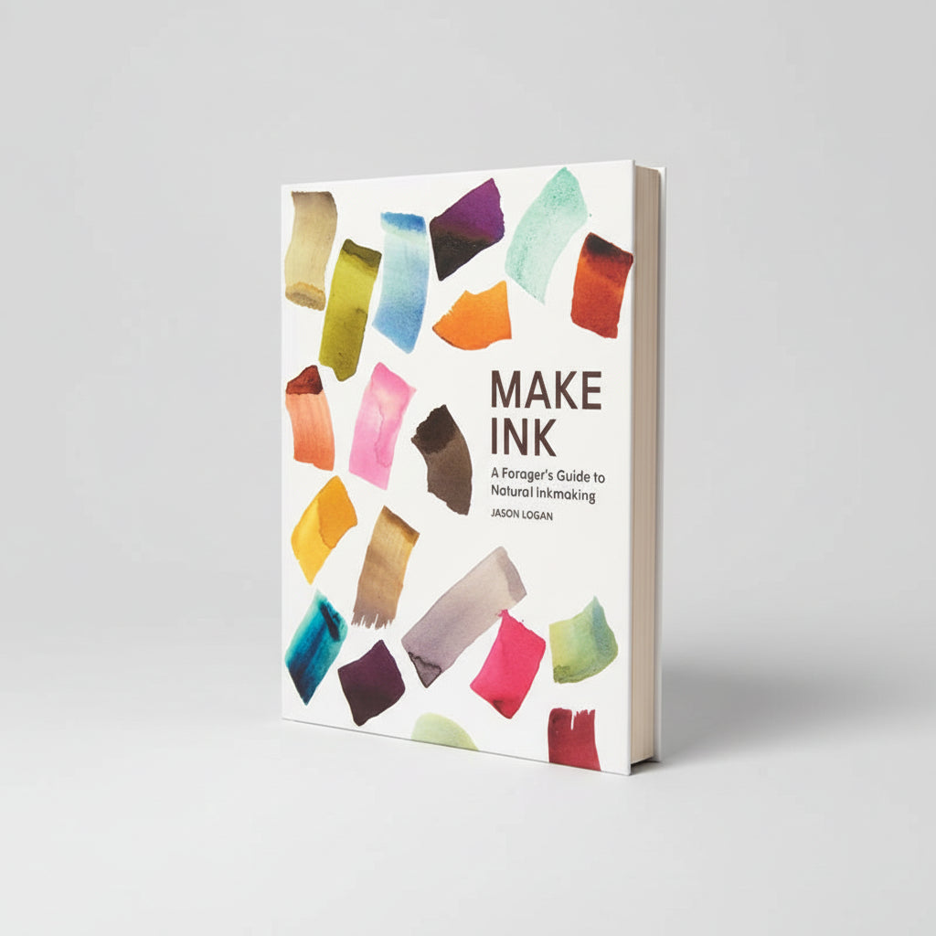 Book cover of 'Make Ink' with colorful ink swatches on a white background