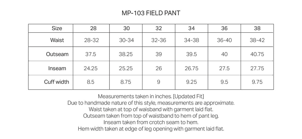 MP-103 Field Pant in Walnut