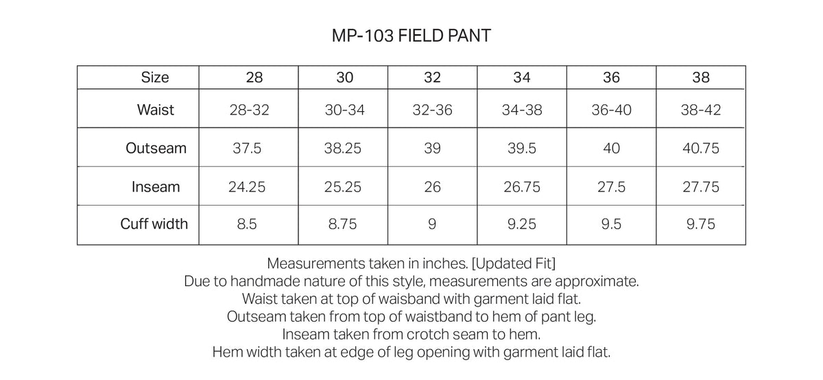 MP-103 Field Pant in Walnut