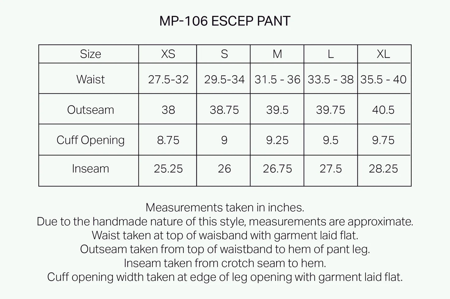 MP-106 ESCEP Pant in Jasper