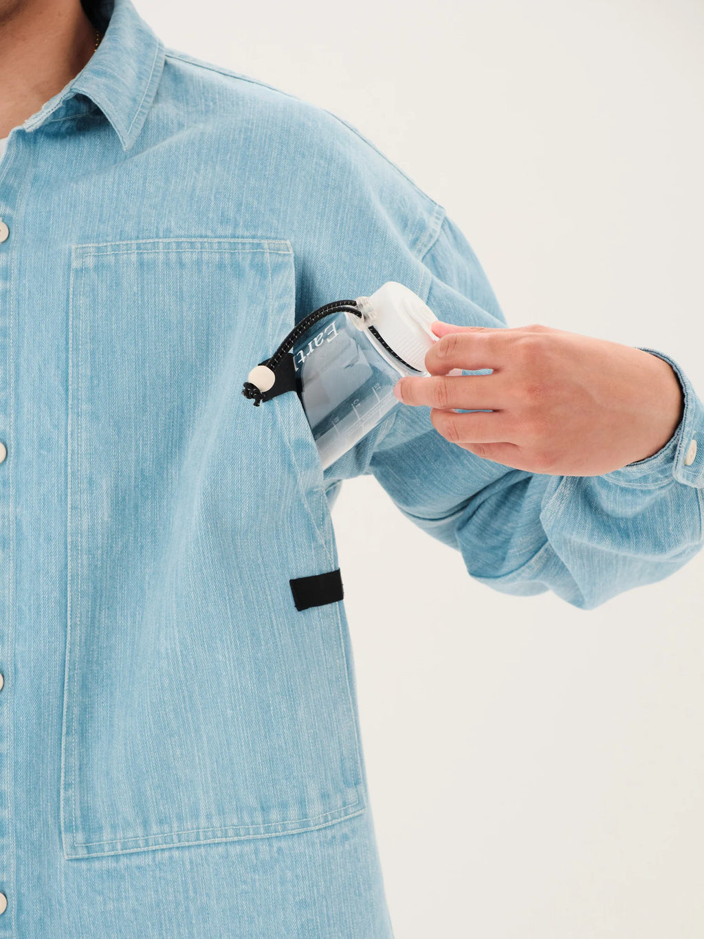 MS-109 Research Shirt in Washed Denim