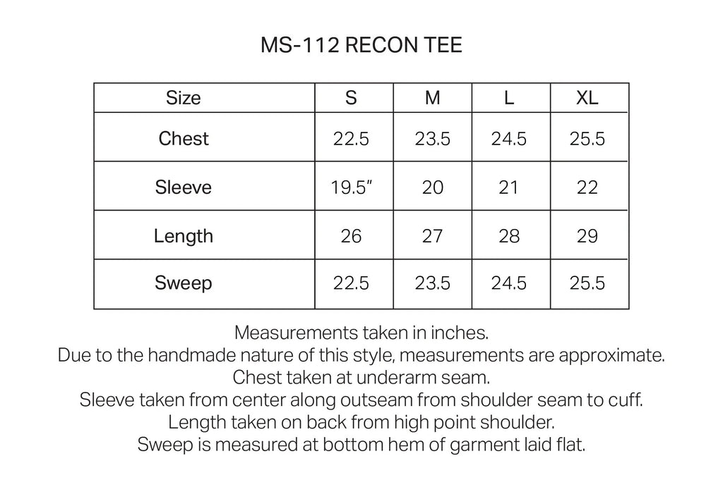 MS-112 Heavyweight Recon Tee in Calcite