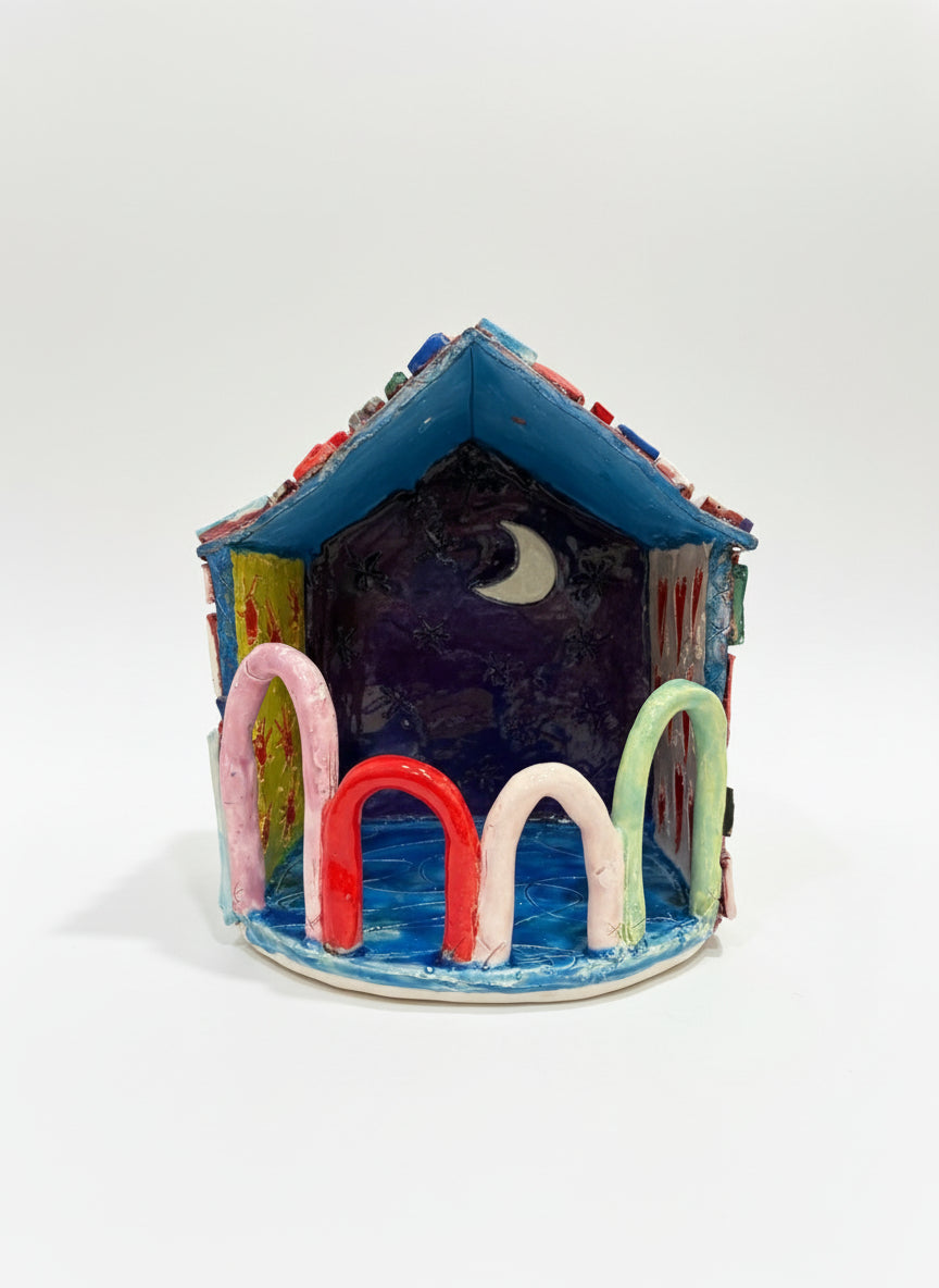 Shapes Birdhouse by Madeline Donahue