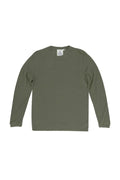 Mana 10 Long Sleeve 100% Hemp Tee in Olive Green