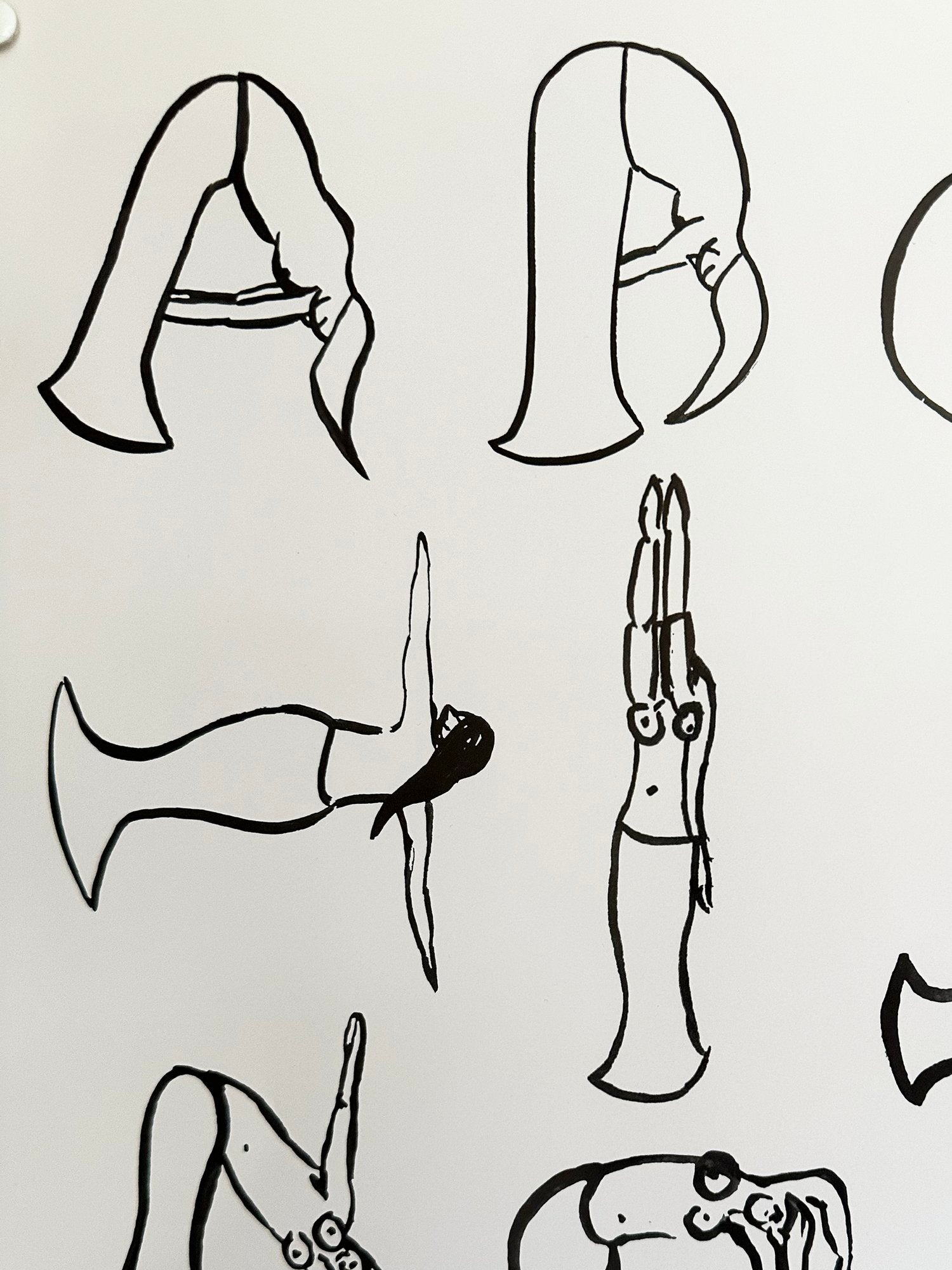 Mermaid Alphabet Poster