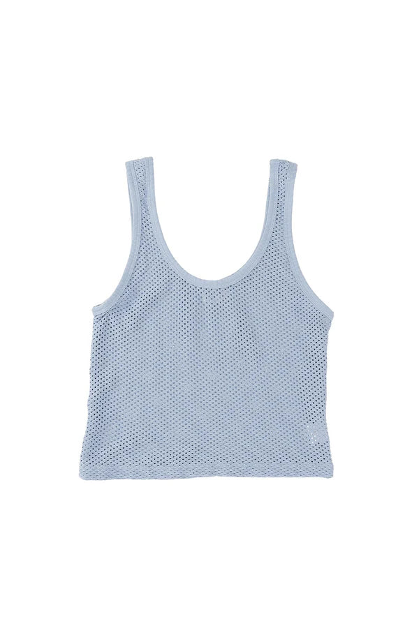 Sporty Mesh Tank in Rain Washed