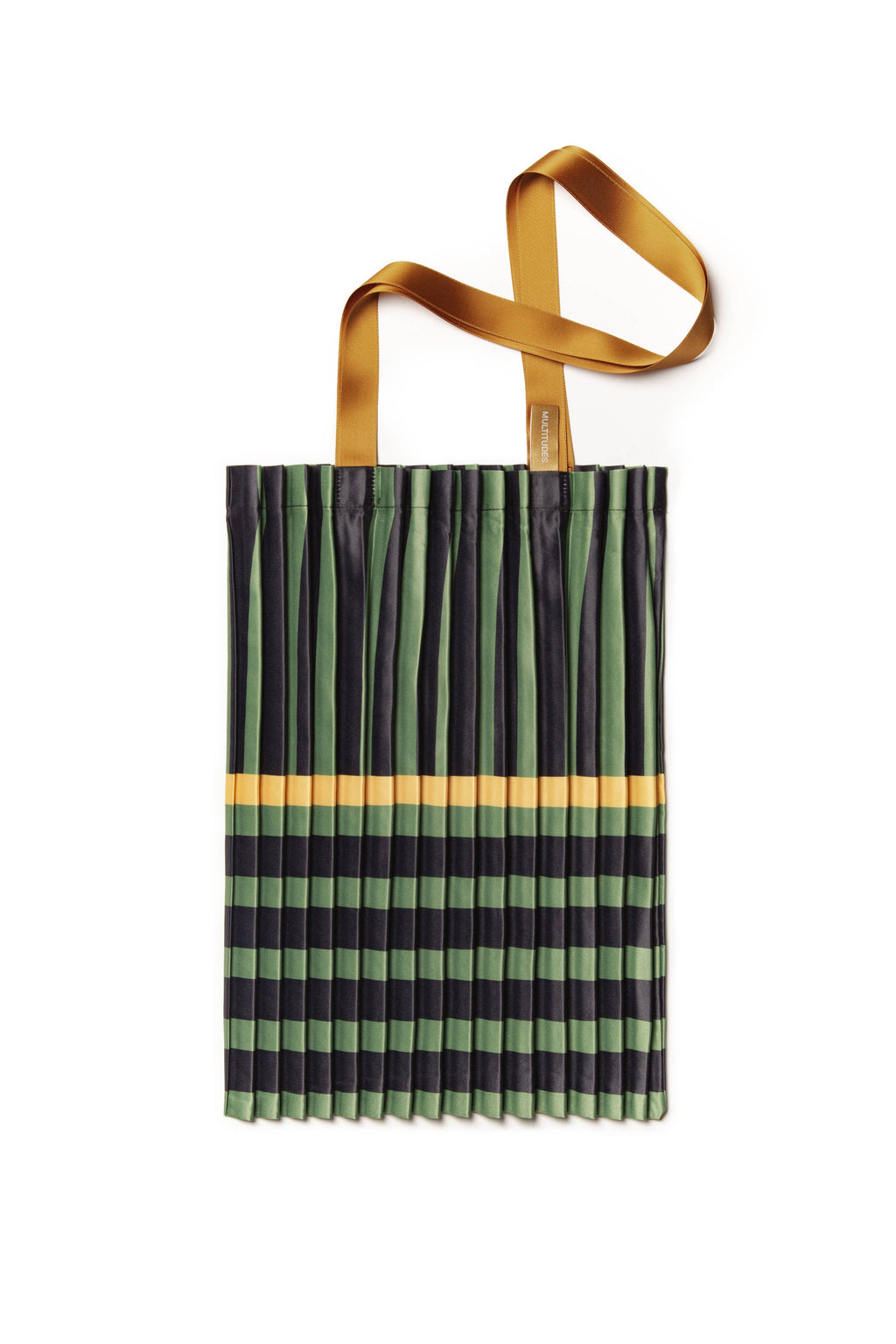 Pleated Tote Bag in Ravello Green