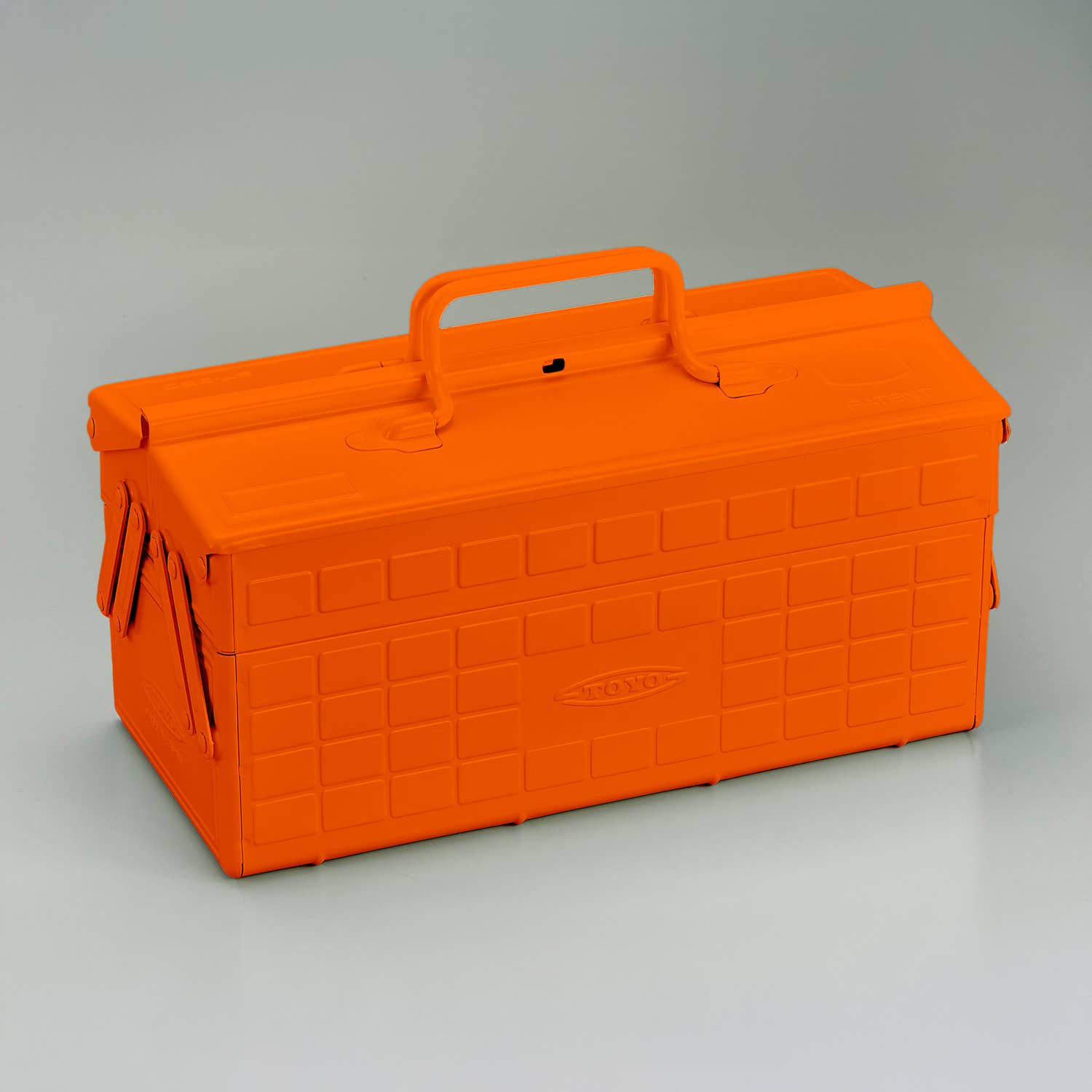 Orange Steel Cantilever Toolbox