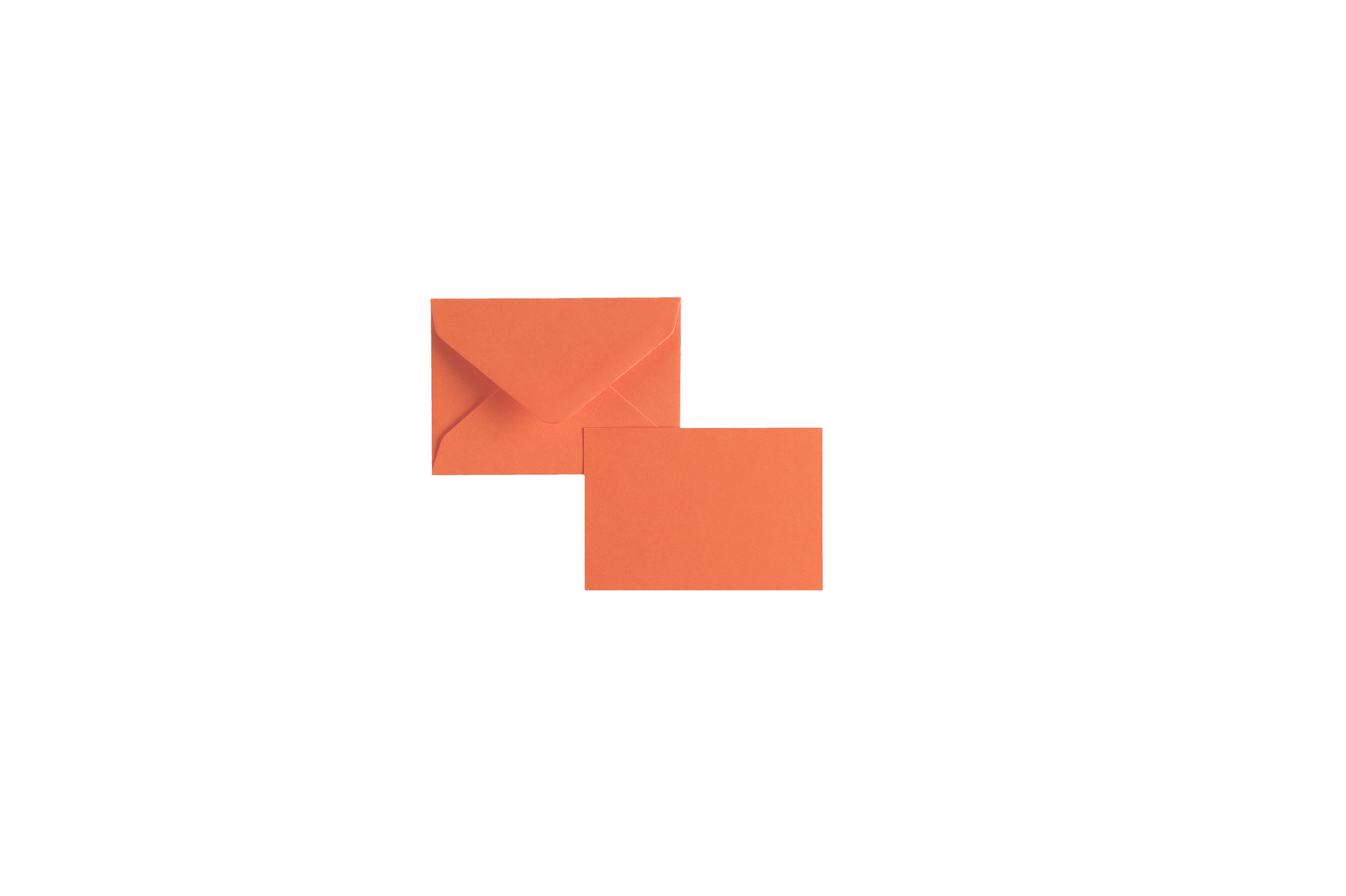 Orange Vellum Small Note Card Box Set