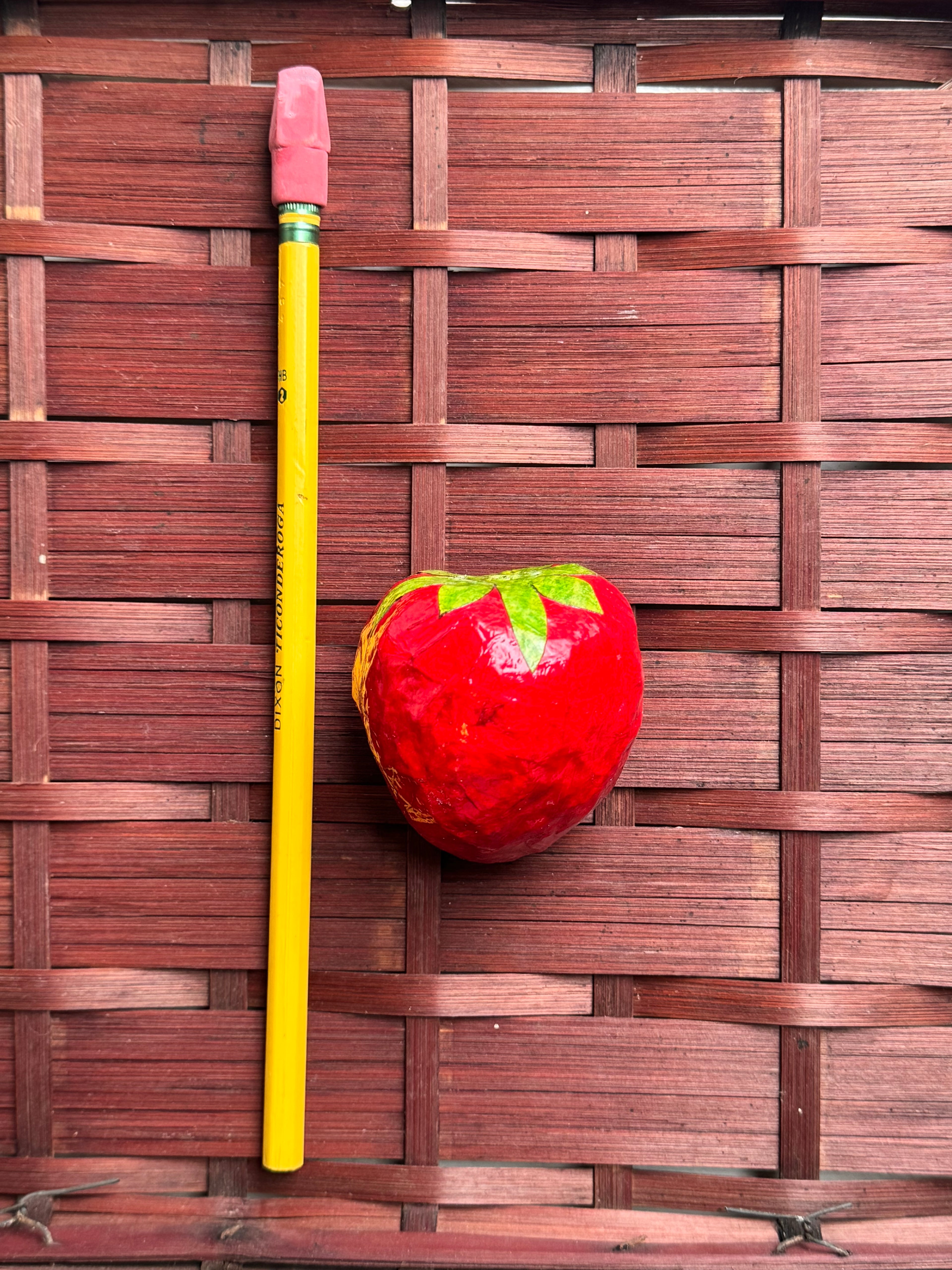 Papier-mâché Strawberries